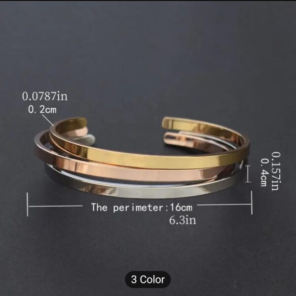 “Believe In Yourself” – Inspirational Engraved Stainless Steel Cuff Bracelet | Unisex Minimalist Jewelry Gift
